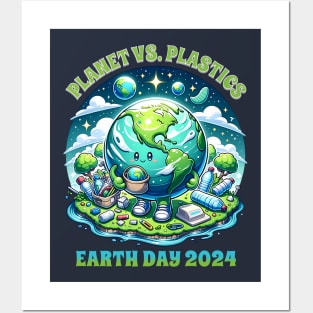 Earth Day 2024 - Planet vs. Plastics Posters and Art